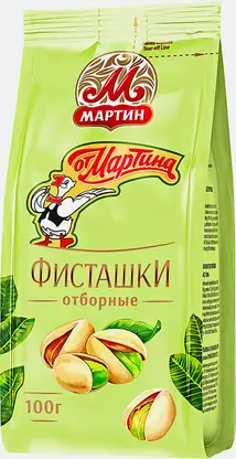 Фисташки обжаренные неочищенные От Мартина 100г