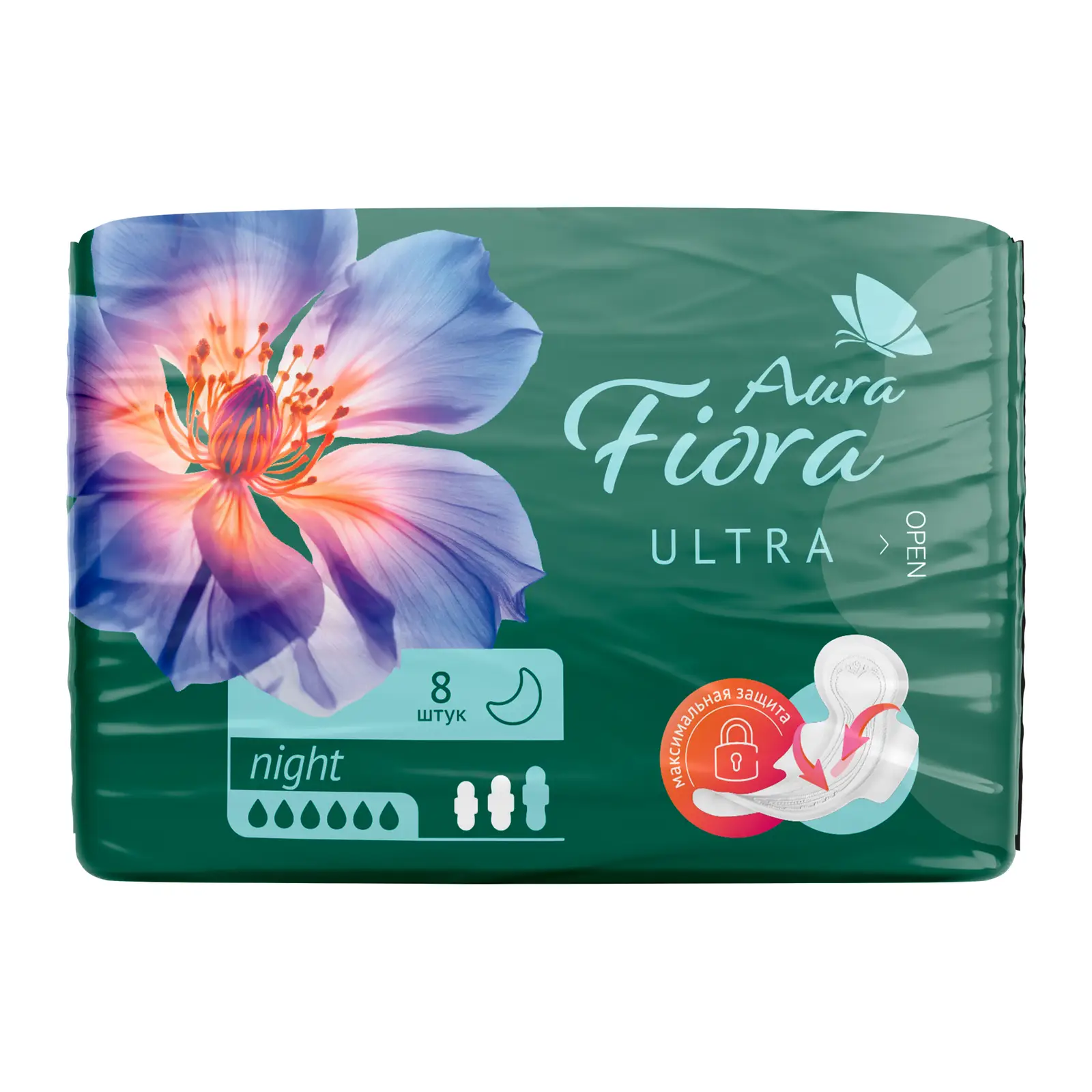 Прокладки гигиенические Fiora Ultra night 8шт