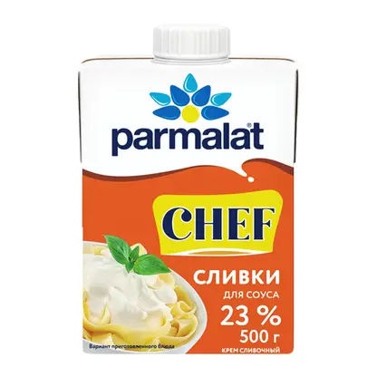 Изображение товара Сливки Parmalat стерилизованные 23% 500г
