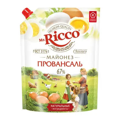 Изображение товара Майонез Mr. Ricco Провансаль 67% 630г