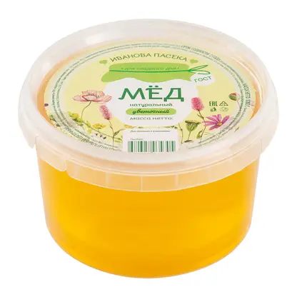 Изображение товара Мёд Иванова Пасека натуральный цветочный 1кг