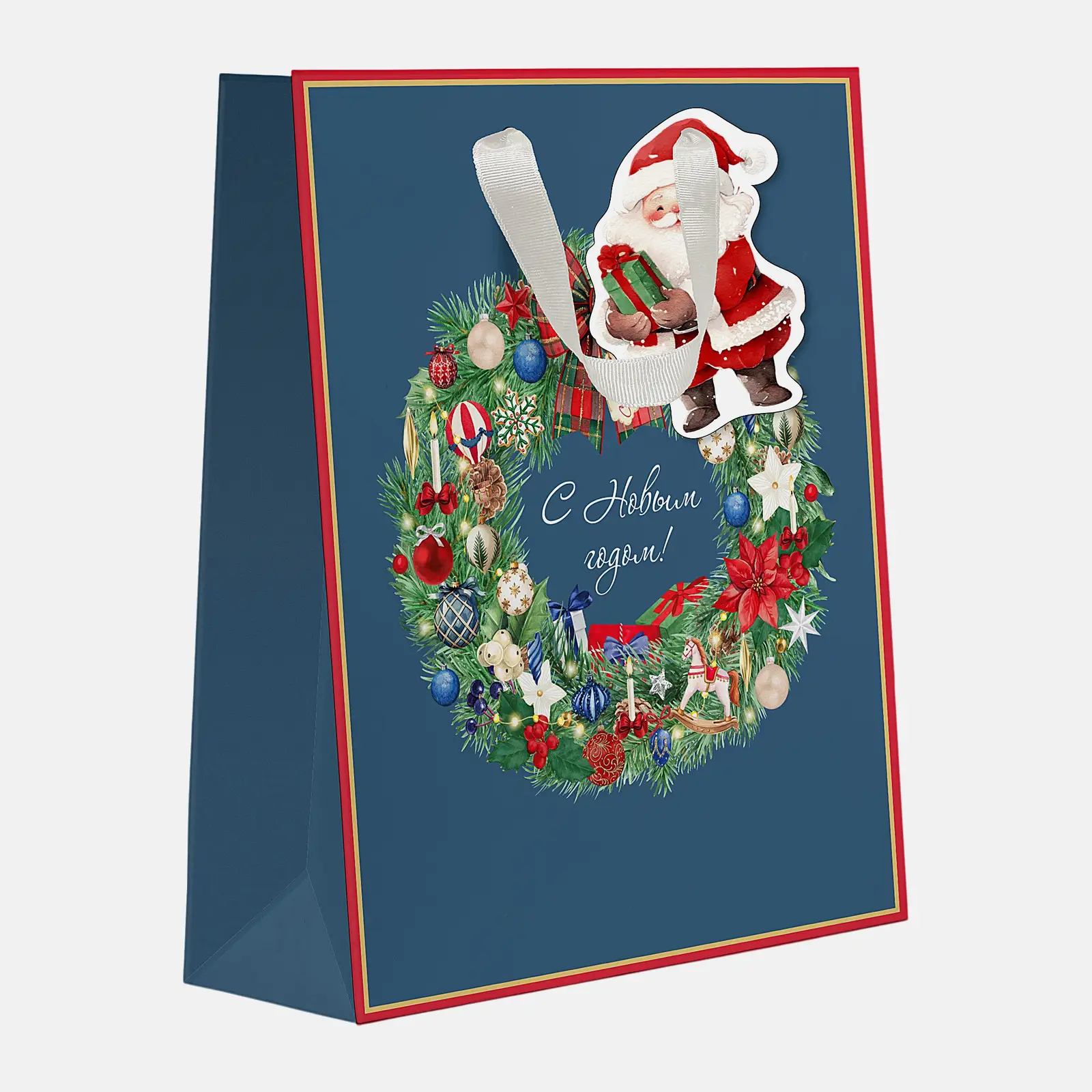 Подарочный пакет New Years Joy Сити Хоум Трейд 41*31*10см в ассортименте - фото 2