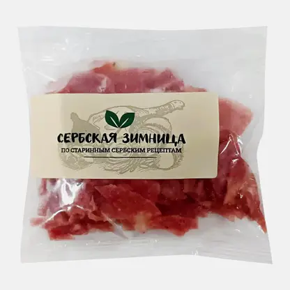 Снеки из свинины Сербское угощение сыровяленые Сербская Зимница 100г