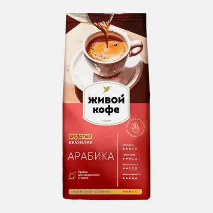 Кофе молотый Живой кофе Arabica 200г