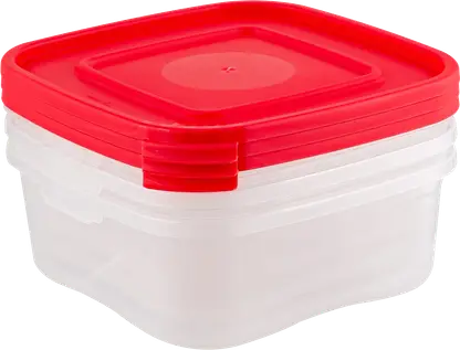 Изображение товара Набор контейнеров для СВЧ Полимербыт Каскад 1.4л 3шт