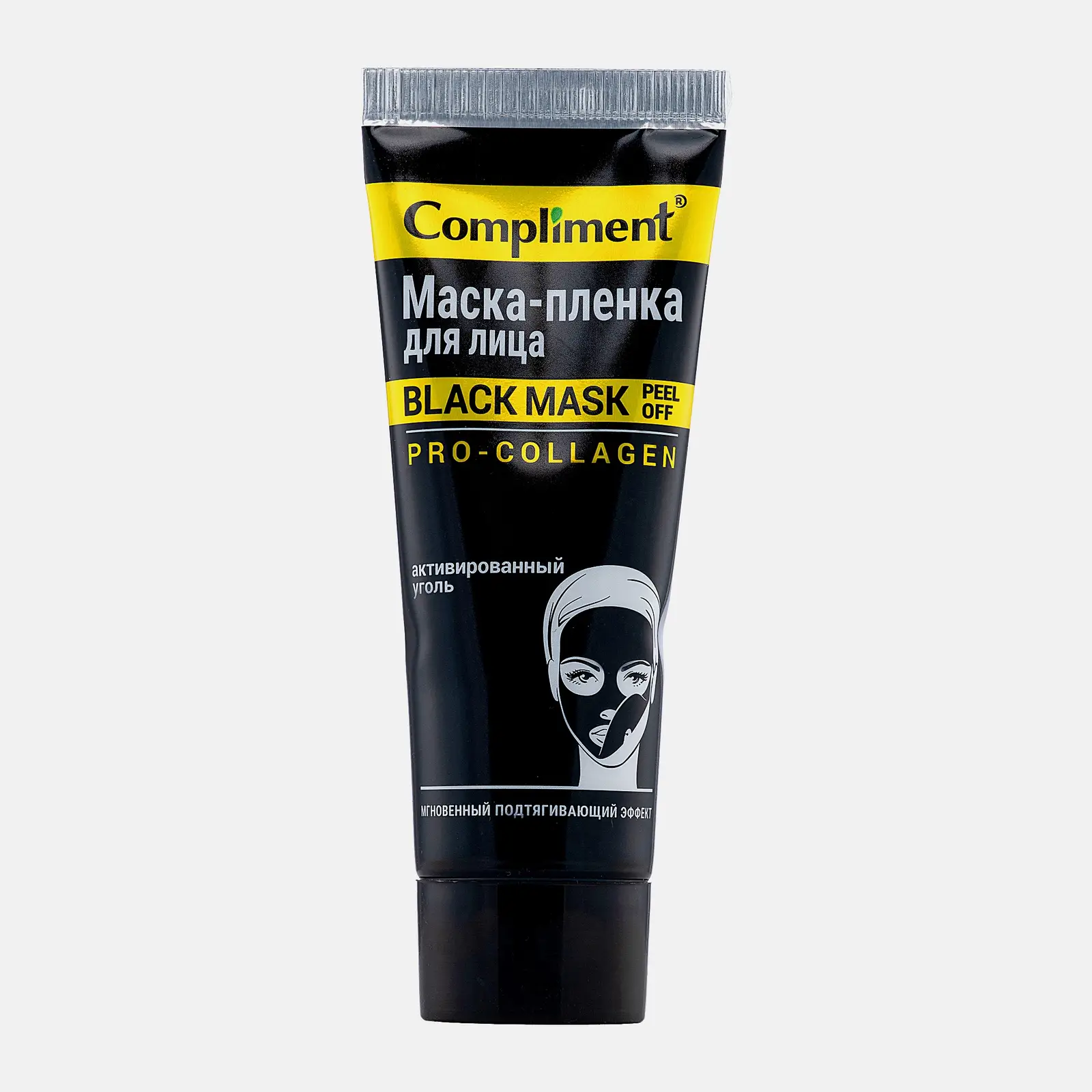 Маска-пленка для лица Compliment Black Mask Pro-Collagen 80мл Маска-пленка для лица Compliment Black Mask Pro-Collagen 80мл
