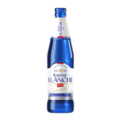 Пивной напиток Krone Blanche Biere Alcohol Free нефильтрованный пастеризованный безалкогольный 450мл