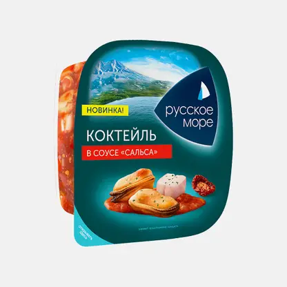 Коктейль из морепродуктов в соусе сальса Русское Море 150г