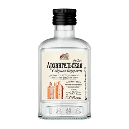 Изображение товара Водка Архангельская Северная выдержка 40% 100 мл премиальный напиток Россия