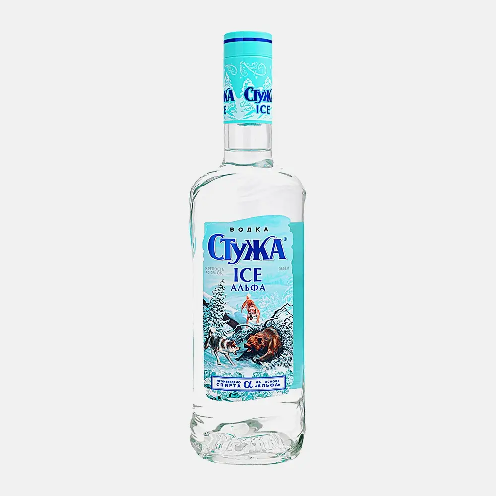 Водка Стужа Ice Альфа 40% 500мл Водка Стужа Ice Альфа 40% 500мл