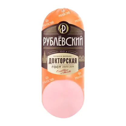 Изображение товара Колбаса Рублевский Докторская вареная 400г