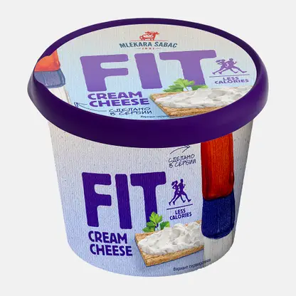 Сыр Fit Cream Cheese 60% Mlekara Sabac 250г