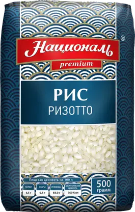 Изображение товара Рис Националь Ризотто Ангстрем премиум белый среднезерный 500г