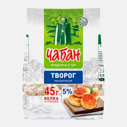 Творог рассыпчатый халяль Чабан 5% 280г