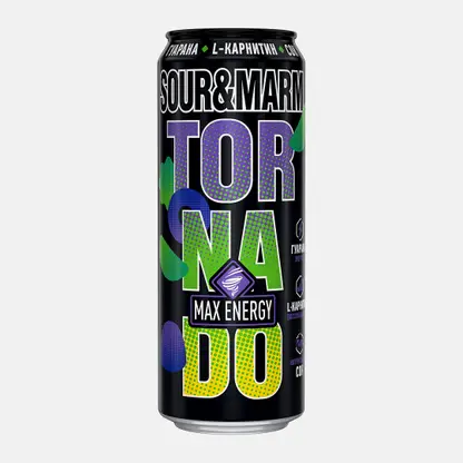 Энергетический напиток Sour & Marm Max Tornado 450мл