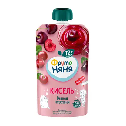 Изображение товара Кисель Фрутоняня вишня черешня 130г