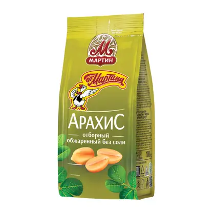 Изображение товара Арахис От Мартина отборный обжаренный без соли 100г