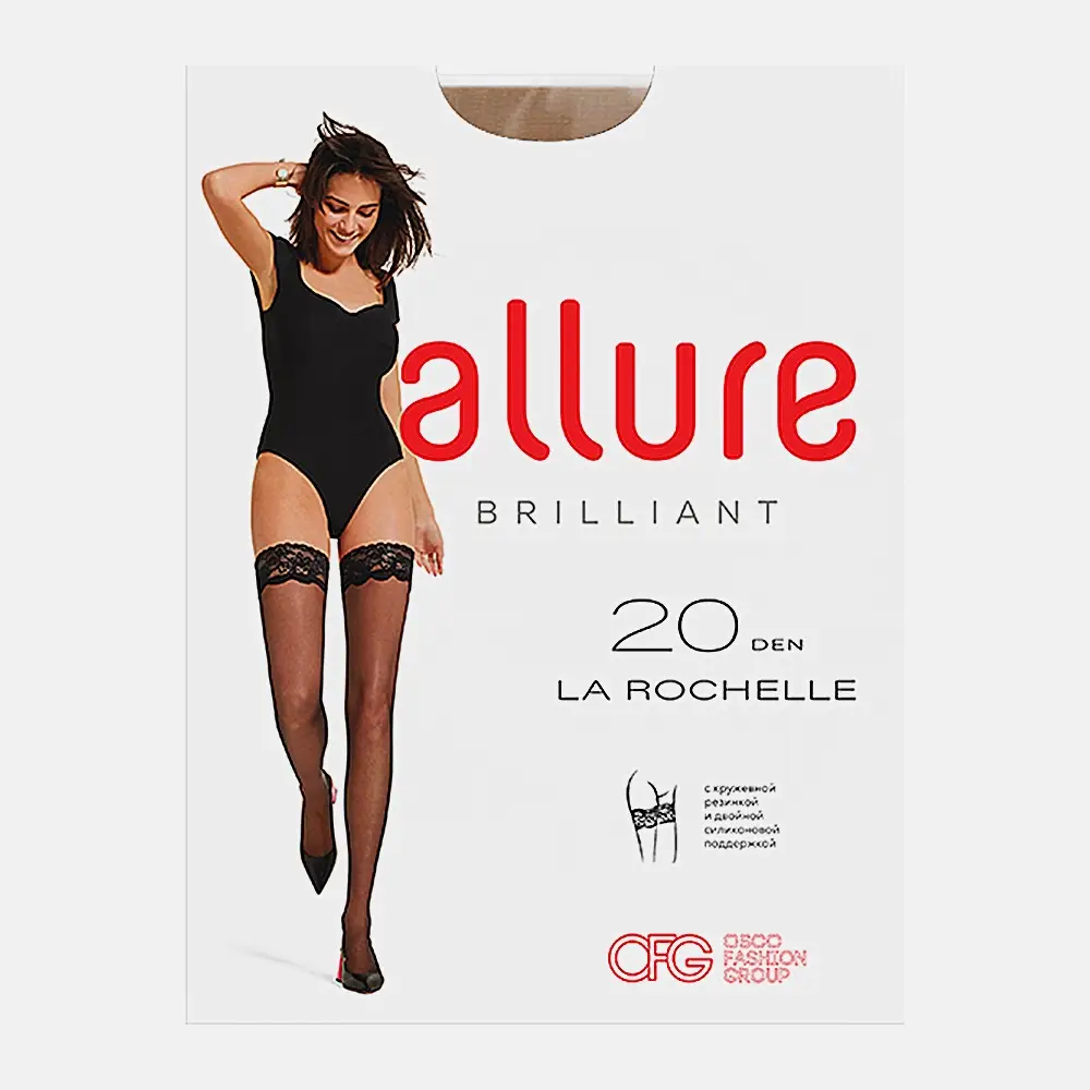 Чулки женские Pierre Cardin/Allure Ля Рошель 20 den бежевые р4