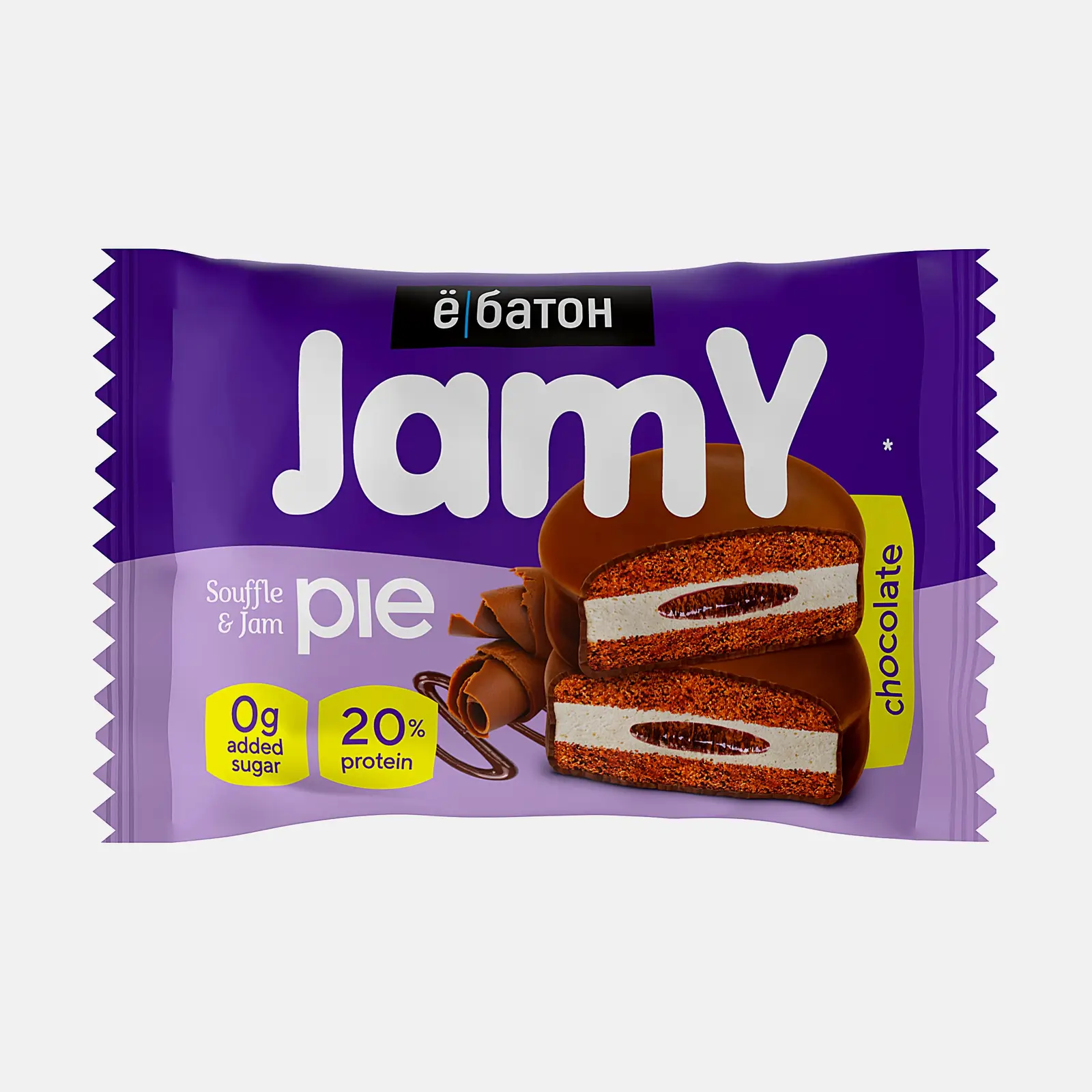 Изображение товара Протеиновое печенье Ё Батон Jamy Pie Шоколад 60г без муки