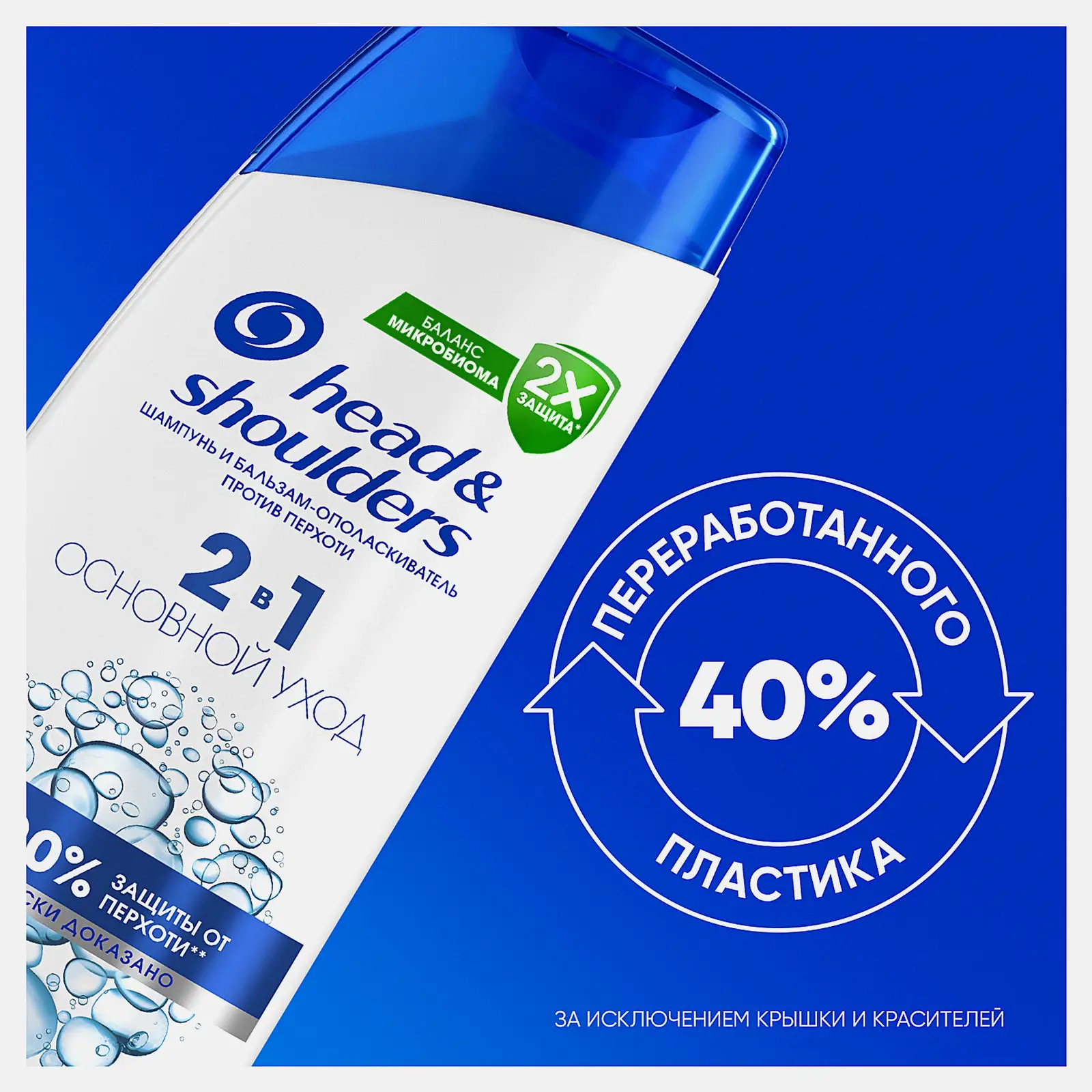 Шампунь и бальзам-ополаскиватель против перхоти 2в1 Основной уход Head&Shoulders 360мл - фото 4 Шампунь и бальзам-ополаскиватель против перхоти 2в1 Основной уход Head&Shoulders 360мл - фото 4