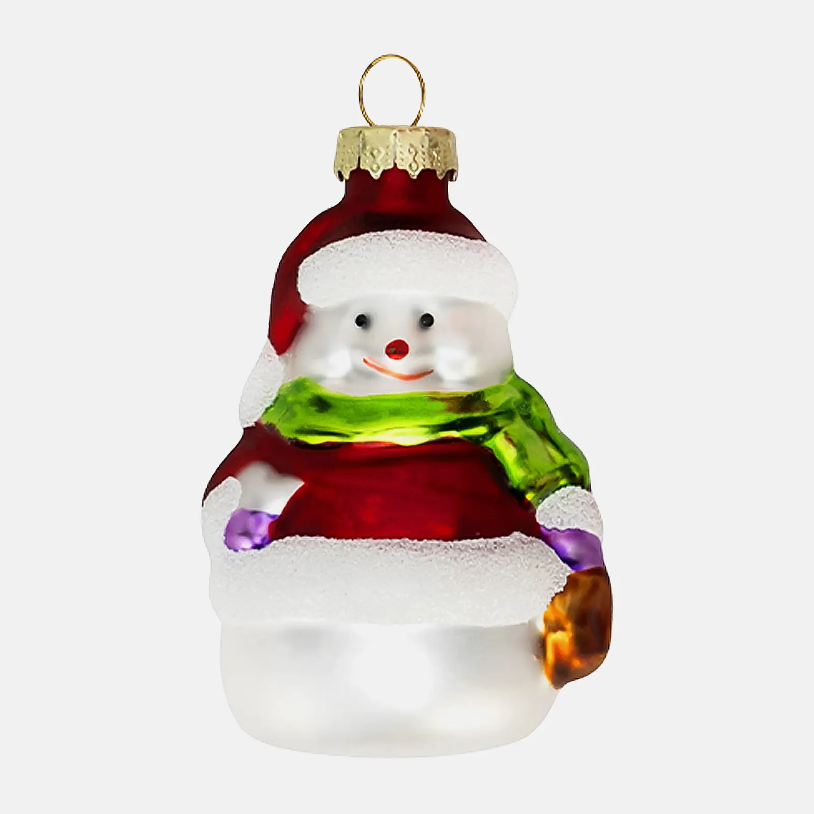 Украшения новогодние Персонажи 7-9см стекло в ассортименте