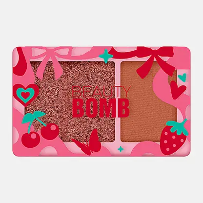 Палетка теней для век двойная тон 02 Beauty Bomb