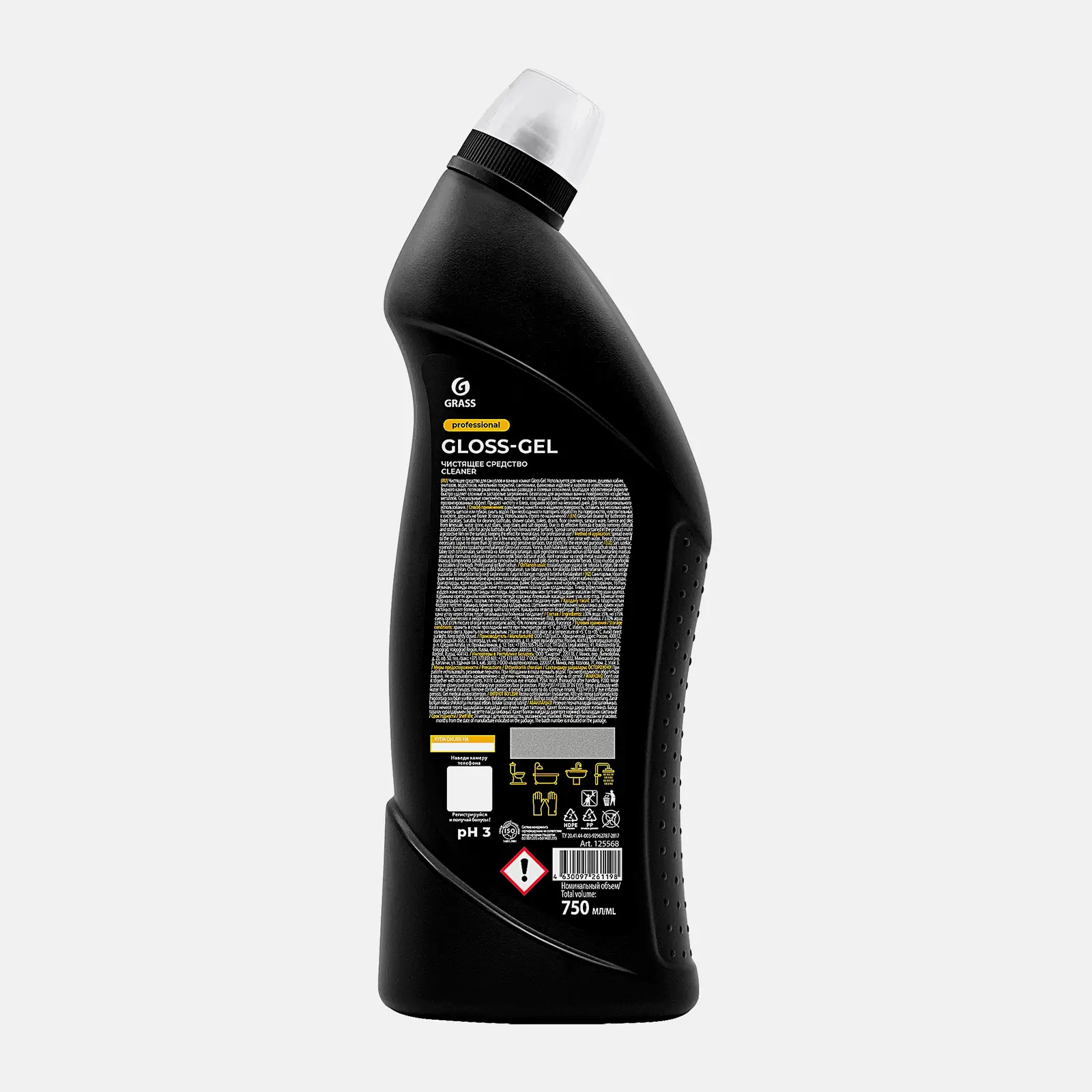 Чистящее средство Grass для сан узлов Gloss Gel Profession 750мл - фото 4 Чистящее средство Grass для сан узлов Gloss Gel Profession 750мл - фото 4