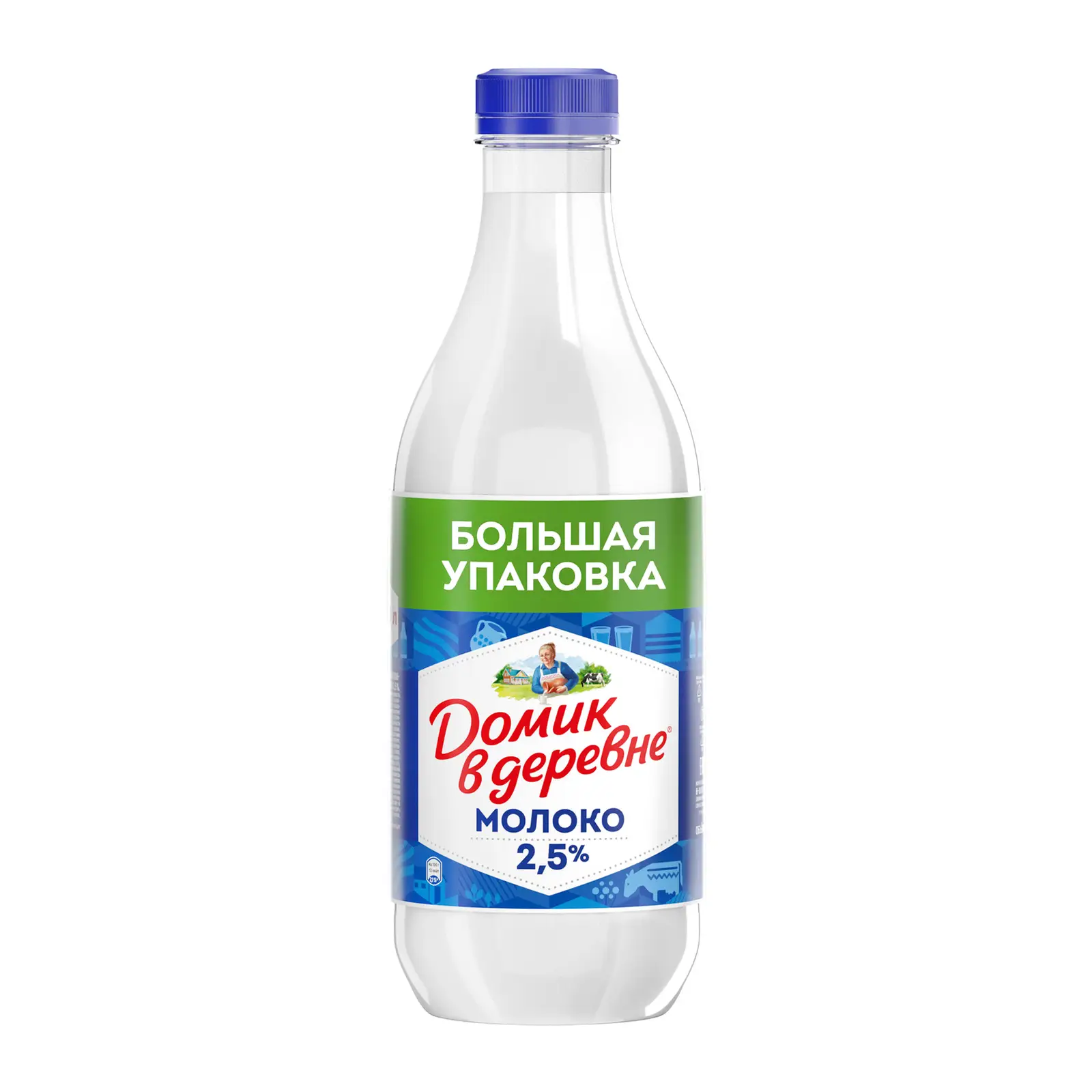 Изображение товара Молоко Домик в Деревне пастеризованное 2.5% 1.4 литра натуральное свежие продукты