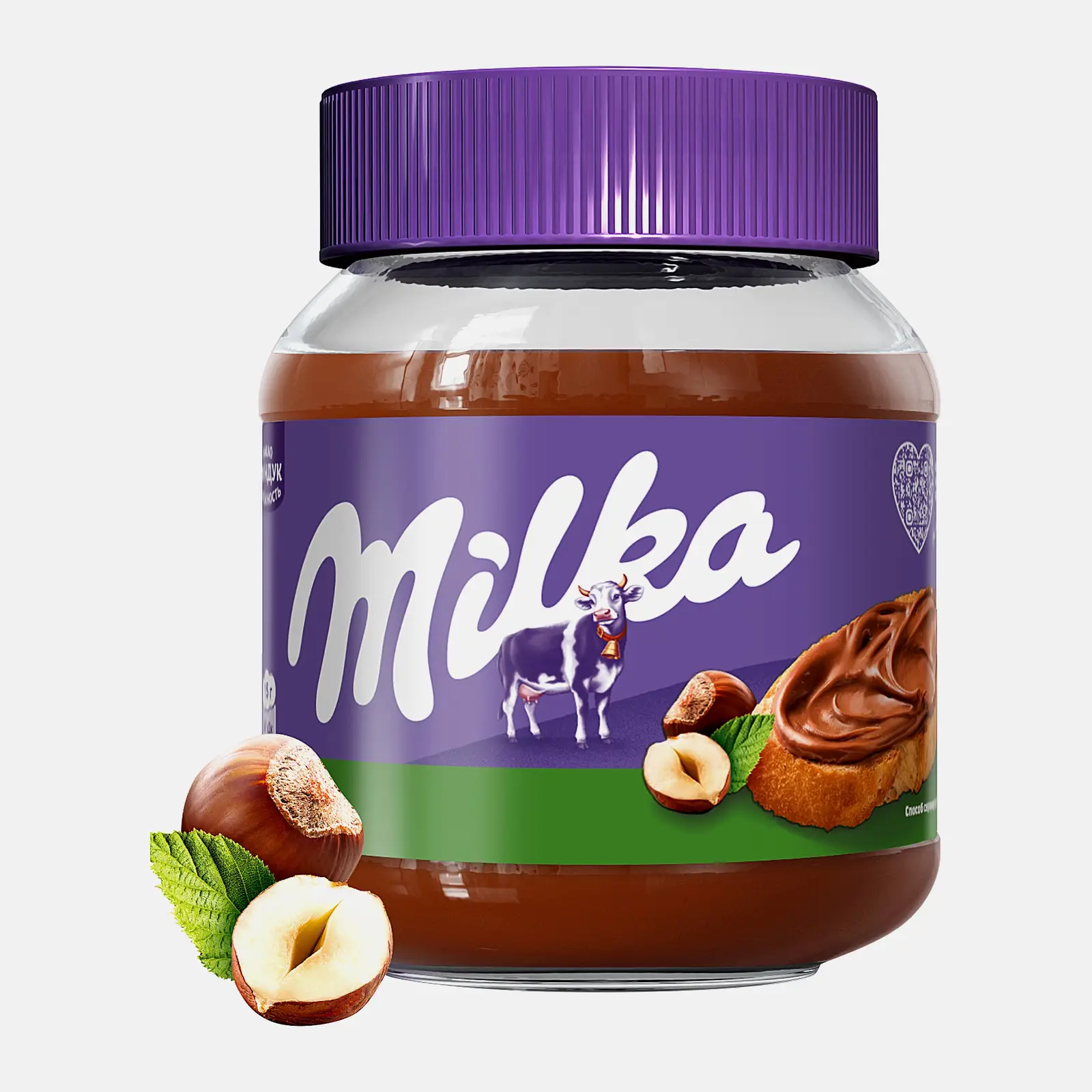 Паста ореховая с какао Фундук Milka 350г Паста ореховая с какао Фундук Milka 350г