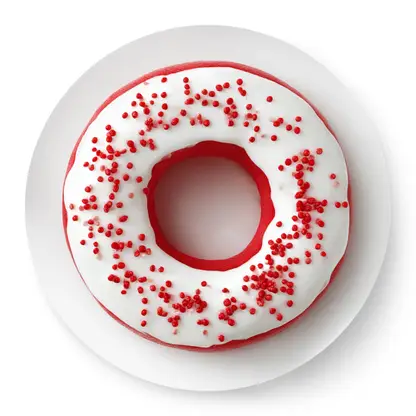 Изображение товара Донат с начинкой со вкусом Красный бархат 65г