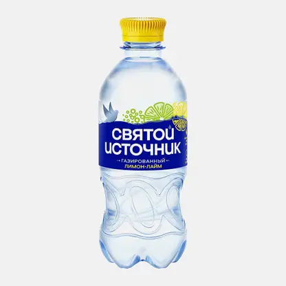 Газированная вода Святой Источник с ароматом лимона и лайма 330мл