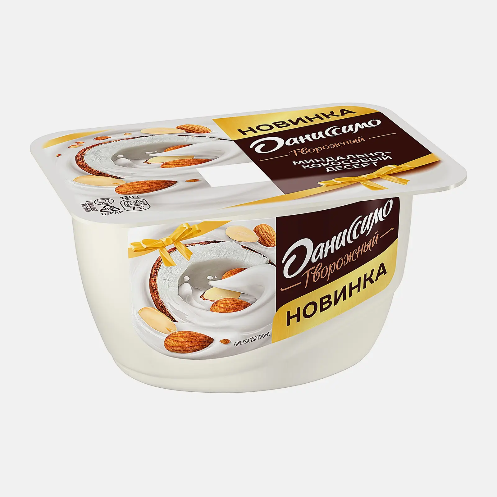 Изображение товара Творожный миндально-кокосовый десерт Даниссимо 6.8% 130г
