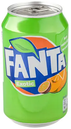 Изображение товара Напиток Fanta апельсин маракуйя и персик 330мл жестяная банка