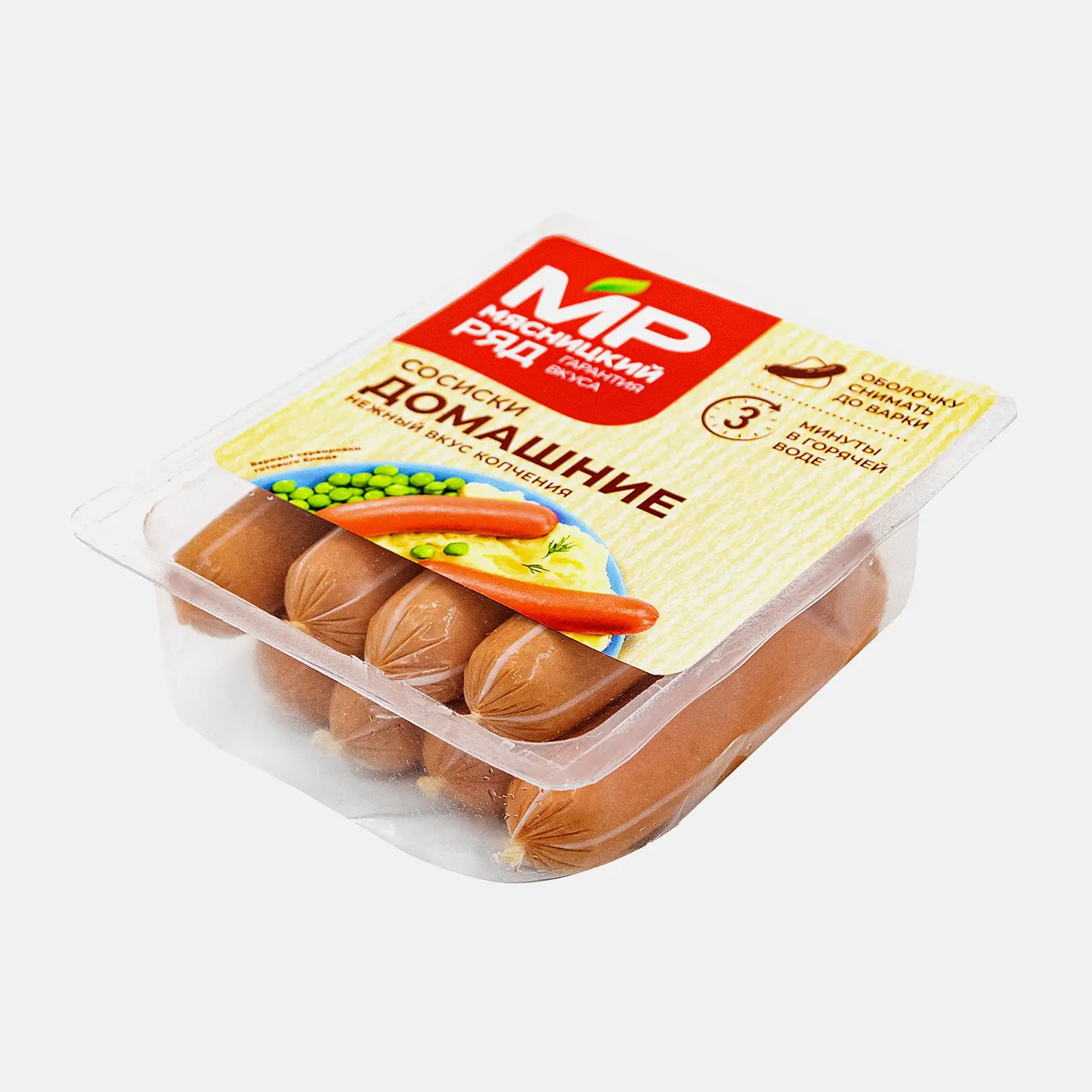 Изображение товара Сосиски Мясницкий Ряд Домашние вареные охлажденные 420г