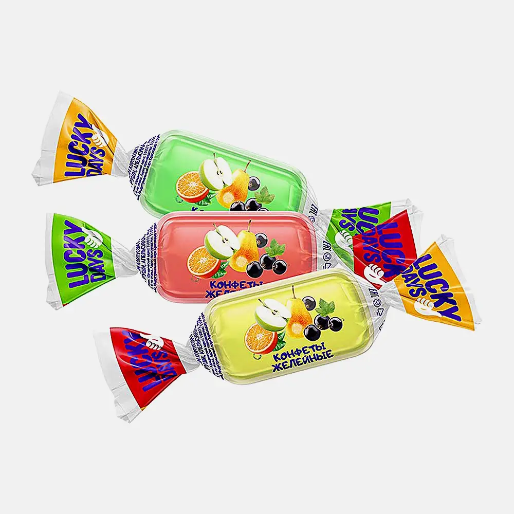 Изображение товара Конфеты желейные Lucky Days Ассорти 0.3 кг с натуральными красителями