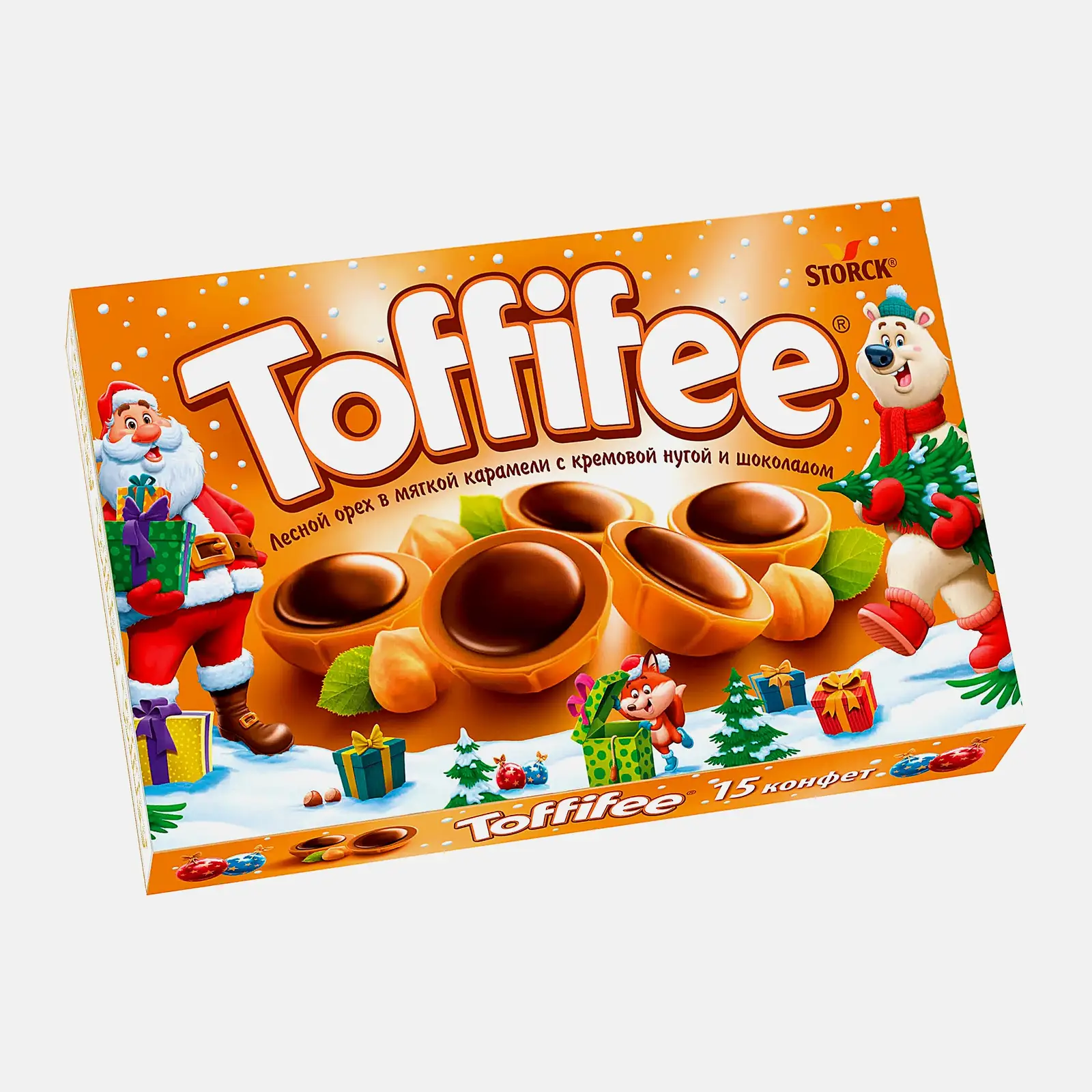 Конфеты Лесной орех в карамели Toffifee 125г