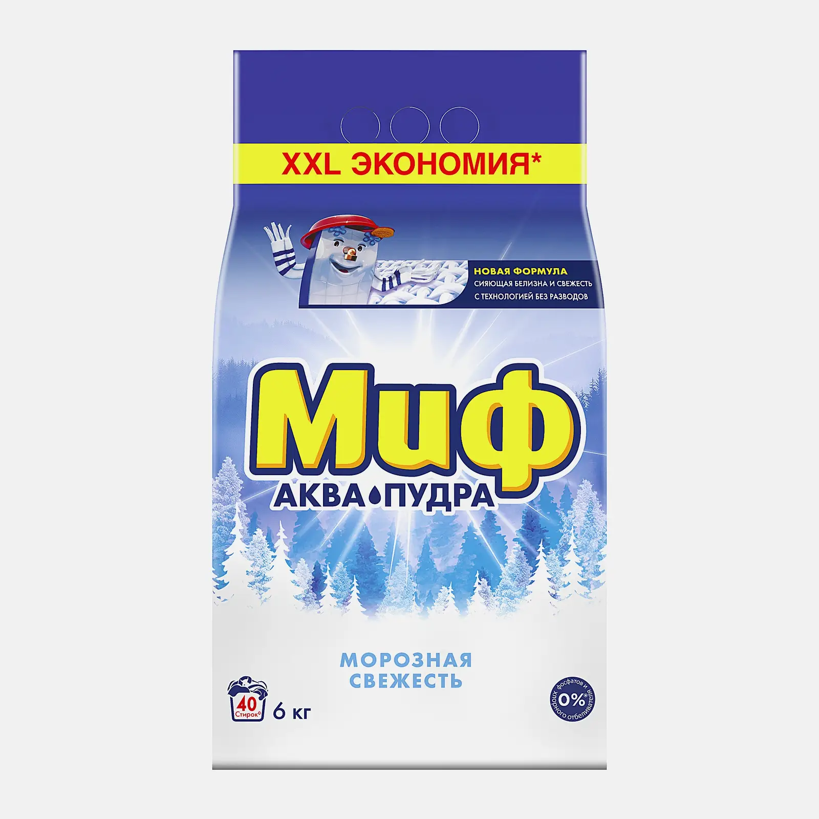 Стиральный порошок Миф автомат Морозная свежесть 6кг