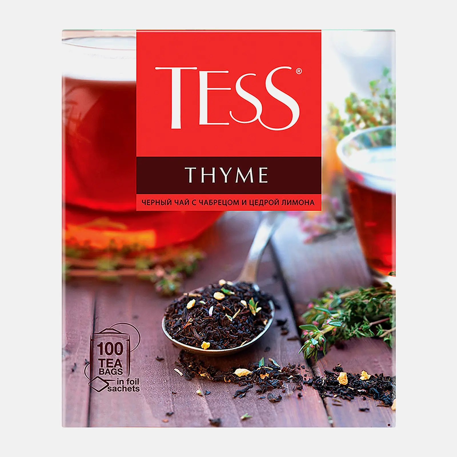 Чай черный Tess Thyme Hhyme 100пак 150г