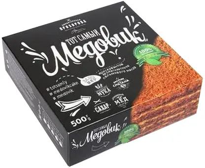 Изображение товара Медовик слоеный от Кондитерской Прохорова 400г натуральный десерт