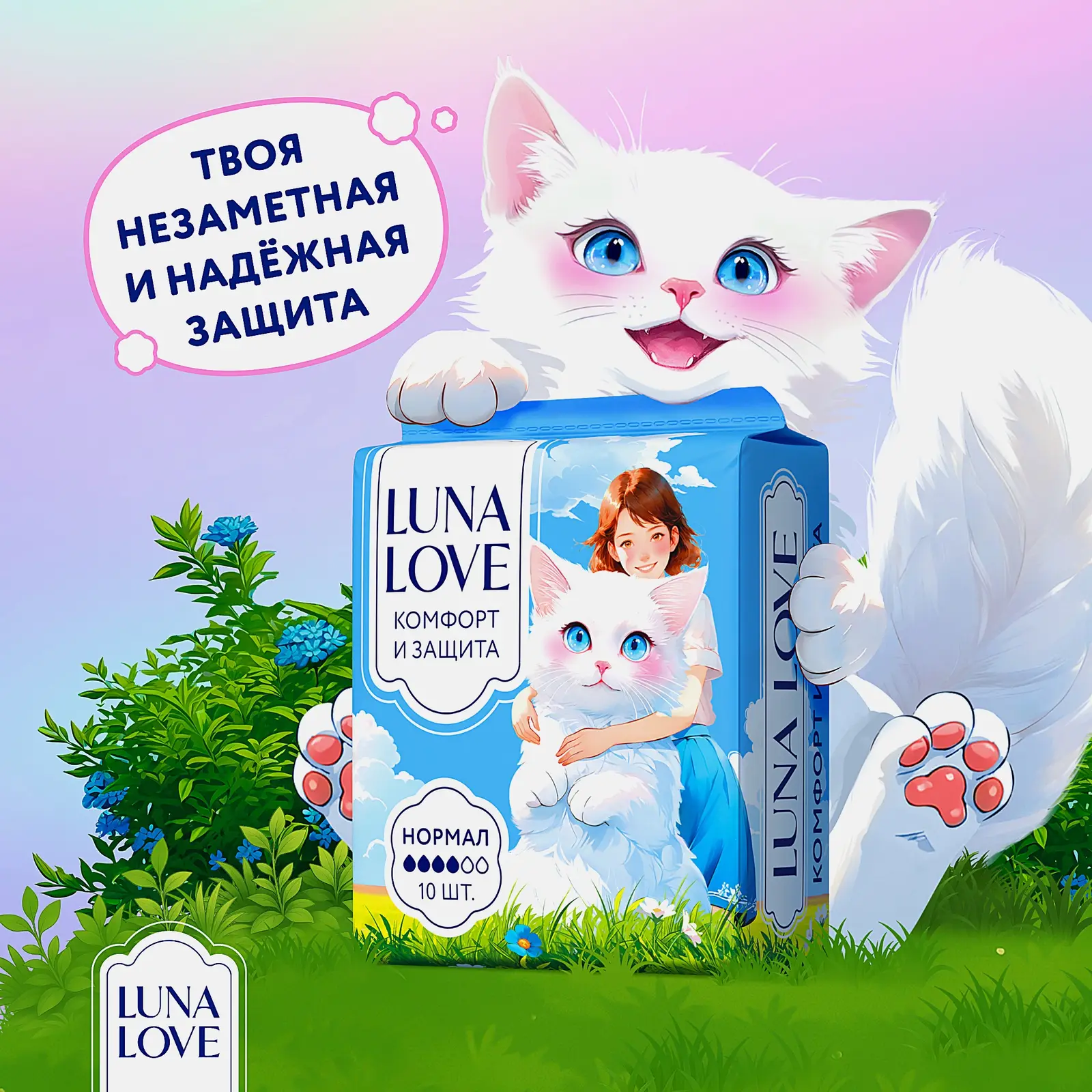 Прокладки нормал Luna Love Young 10шт