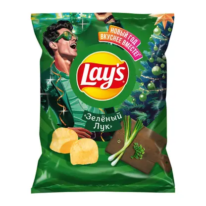 Изображение товара Чипсы Lays Зелёный лук 140г