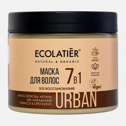 Маска для волос 7в1 SOS Восстановление Ecolatier 380мл