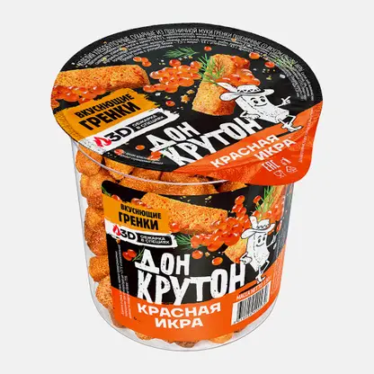 Гренки Дон Крутон Красная икра пшеничные 130г