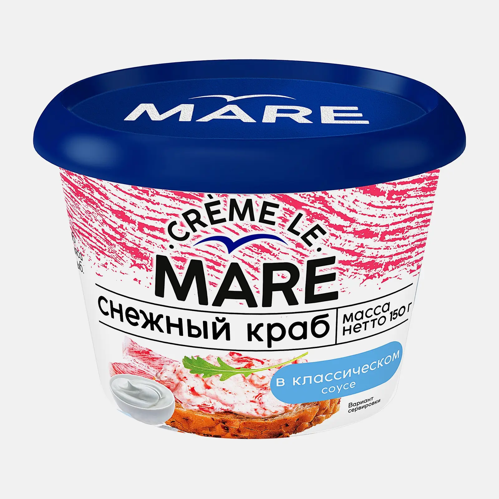 Изображение товара Паста Балтийский берег Снежный краб классический в соусе 150г