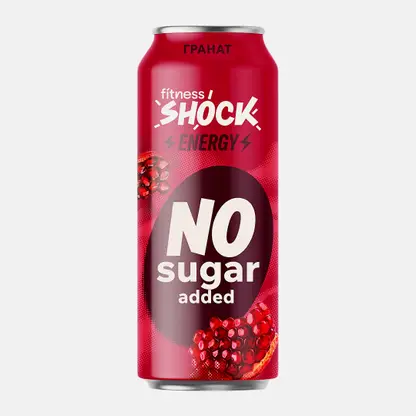 Энергетический напиток со вкусом граната Fitness Shock Energy 450мл