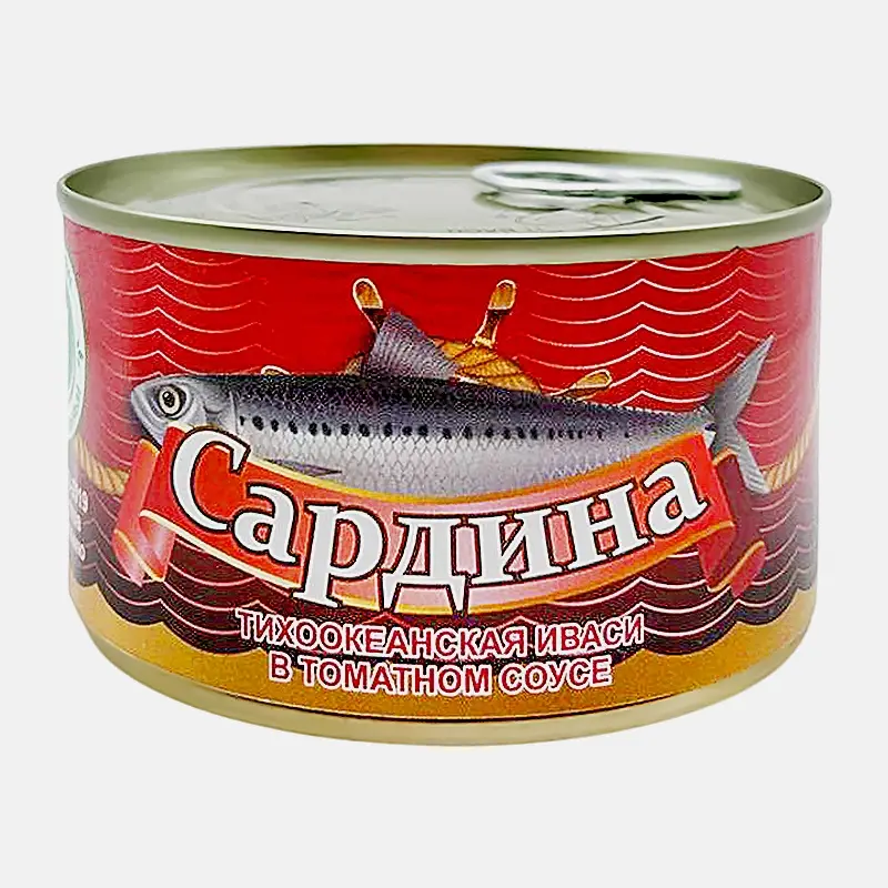 Изображение товара Сардина Иваси в томатном соусе Русский рыбный мир 240г