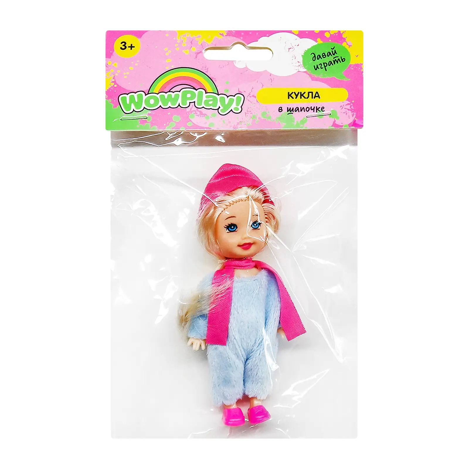 Изображение товара Кукла в шапочке WHJ3102632 - мягкая игрушка для детей и коллекционеров