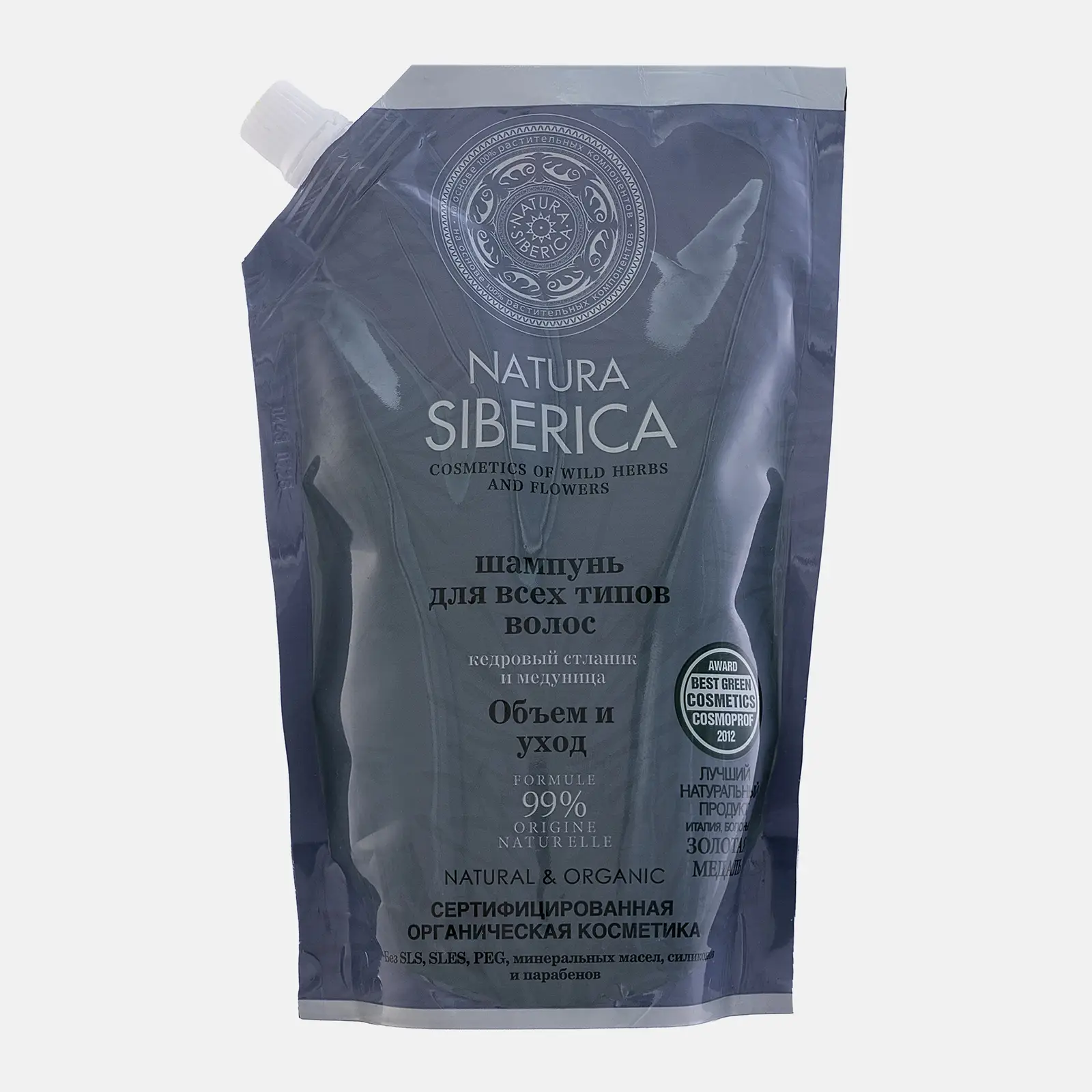 Шампунь для волос Natura Siberica для всех типов волос объем и уход 500мл
