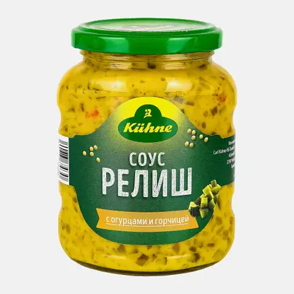 Соус Kuhne Релиш с огурцами и горчицей 350мл