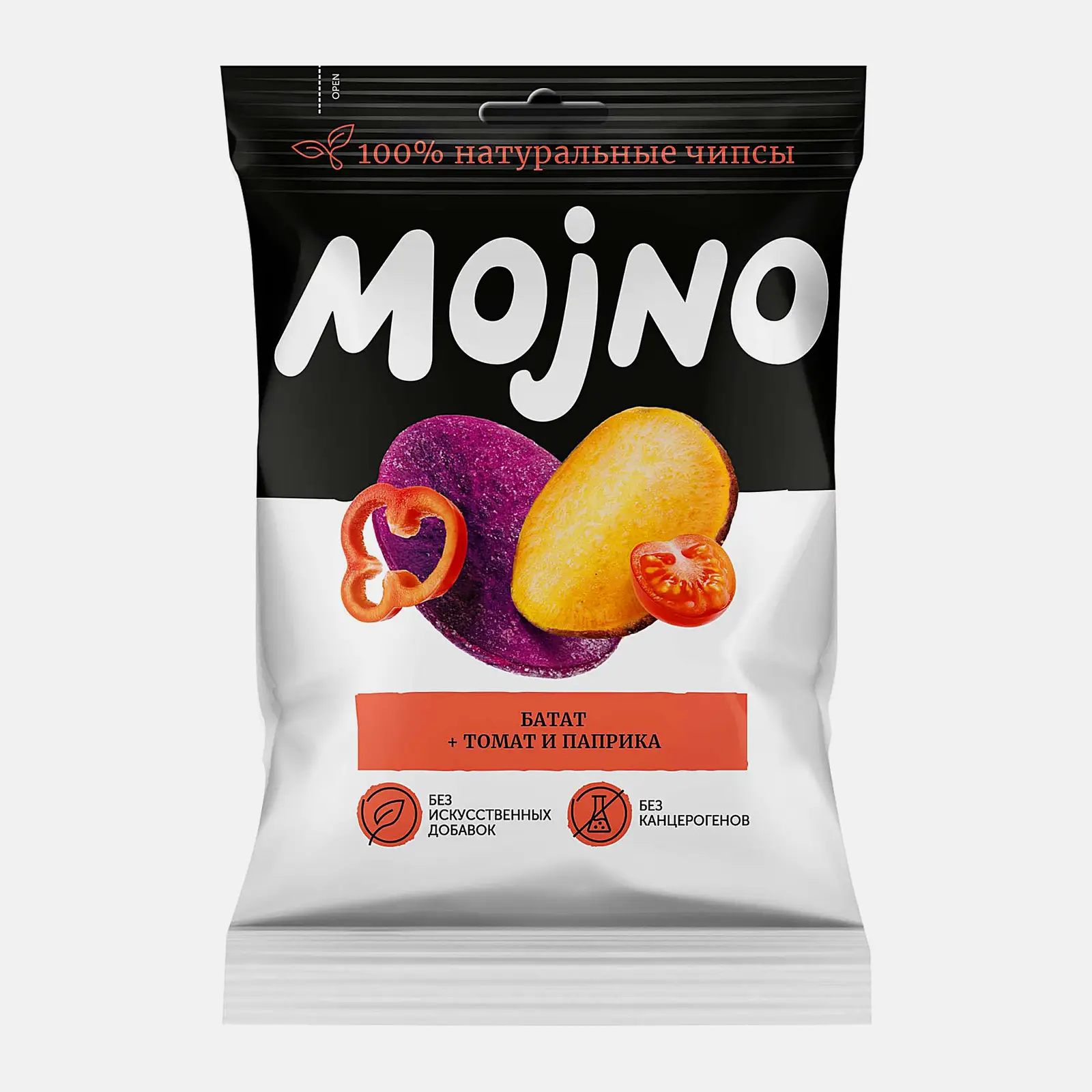 Изображение товара Чипсы из батата с томатом и паприкой Mojno 75г